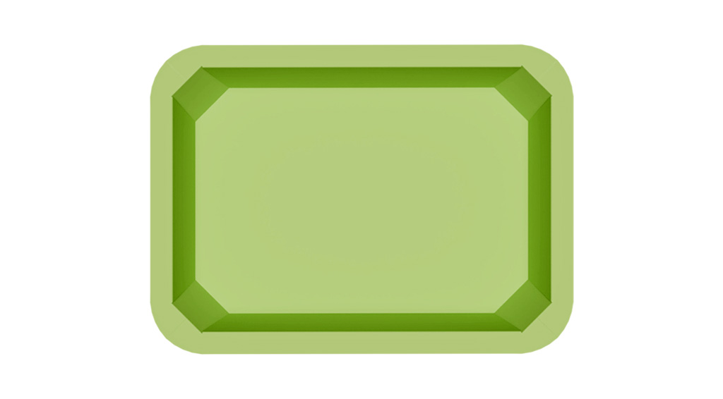 halopack map tray with artwork from above
